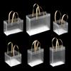 PVC Decor with Handles Frosted PP Bags Translucent Tote Package Gift Wrapping