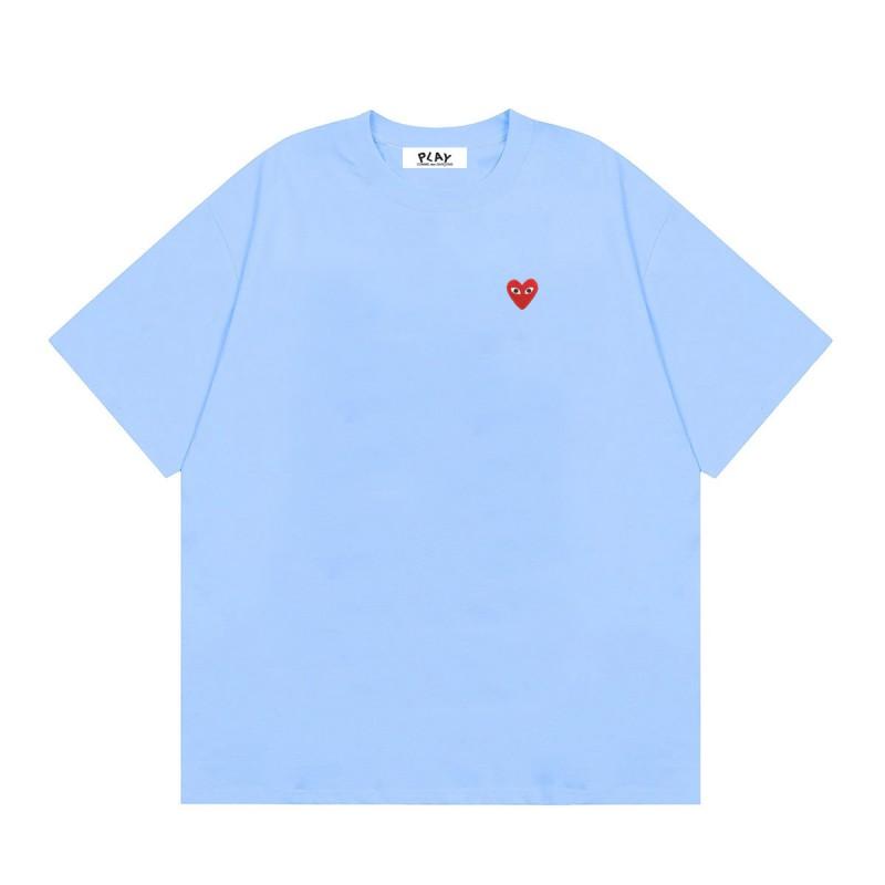 Unisex Casual Loose Fit Cotton T-Shirt With Heart Print Short Sleeve Tee Youth