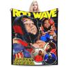 Винтажное одеяло Rod Wave Tour Beautiful Mind Strong Vicoe Плюшевые одеяла Для девочек и мальчиков Плед для спальни Супермягкое покрывало