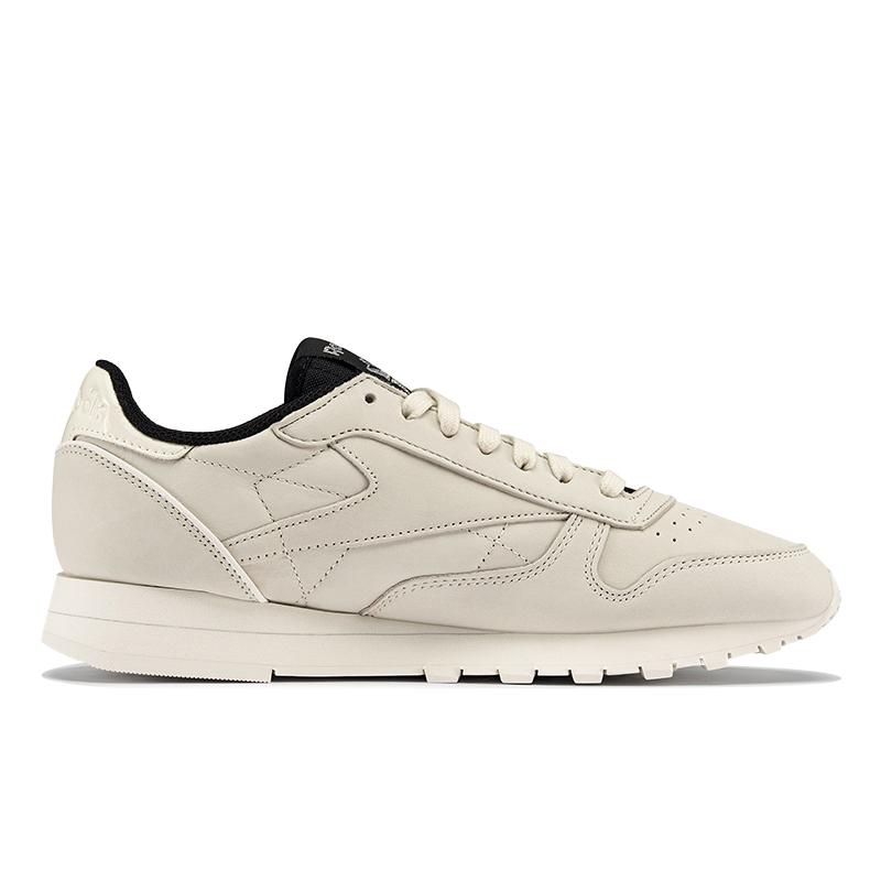 Чихание x Reebok Classic Leather Мел Черный Унисекс Кроссовки Белая Обувь-Белый Основной-Черный IE9215