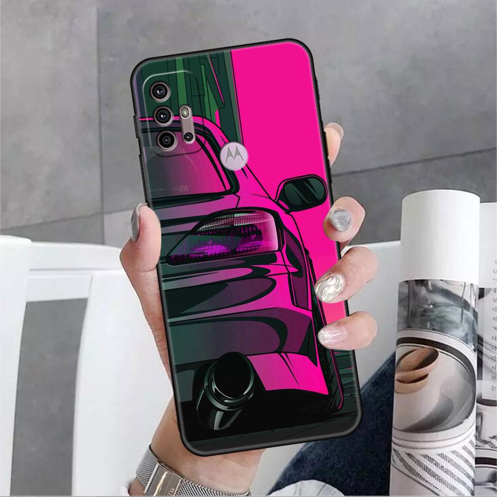 Мягкий чехол с изображением японских спортивных автомобилей JDM для Motorola G60 G30 Edge 20 30 G22 G9 Play G52 G8 G9 Power G50 One Fusion, чехол для телефона