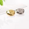 10pcs Fashionable Gold Bean Buttons 15/20mm Golden Silvery Decorative Shank Buttons Apparel Sewing Accessories