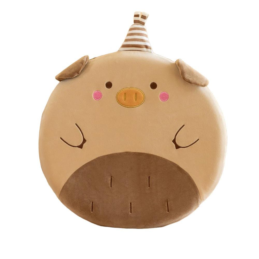 Cartoon Animal Dog Cat Chair Cushion Thick Sofa Pillow Plush Toy  For Office Student Dormitory Car