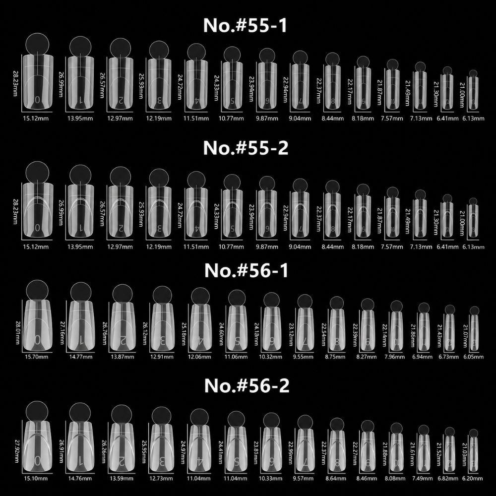Quick Extension French Nail Dual Forms 14 Sizes Acrylic Nail Art Mold Nail Art