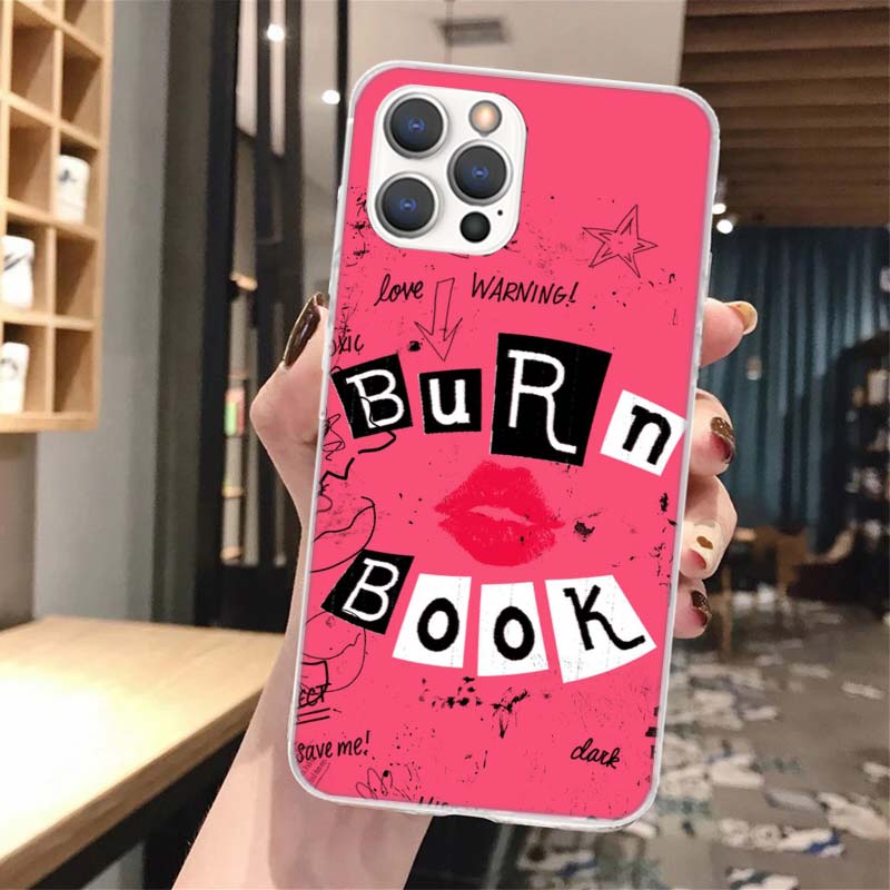 Мягкий чехол для телефона «Дрянные девчонки» Burn Book для iPhone 16 15 14 13 12 11 Pro Max X XR XS 7 Plus 8 + SE 2020 Индивидуальный чехол с рисунком 14