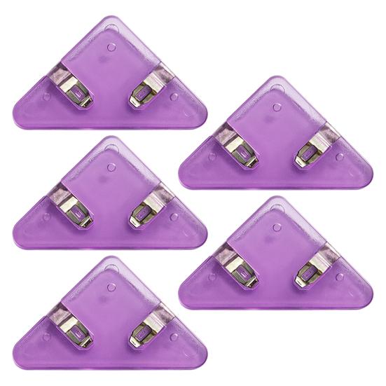 5 шт., прозрачные треугольные угловые зажимы, предотвращающие скручивание книг, многофункциональный файл для документов, угловые зажимы для страниц книги, принадлежности для студентов