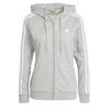 Womens/Ladies Essentials Striped French Terry Full Zip Hoodie