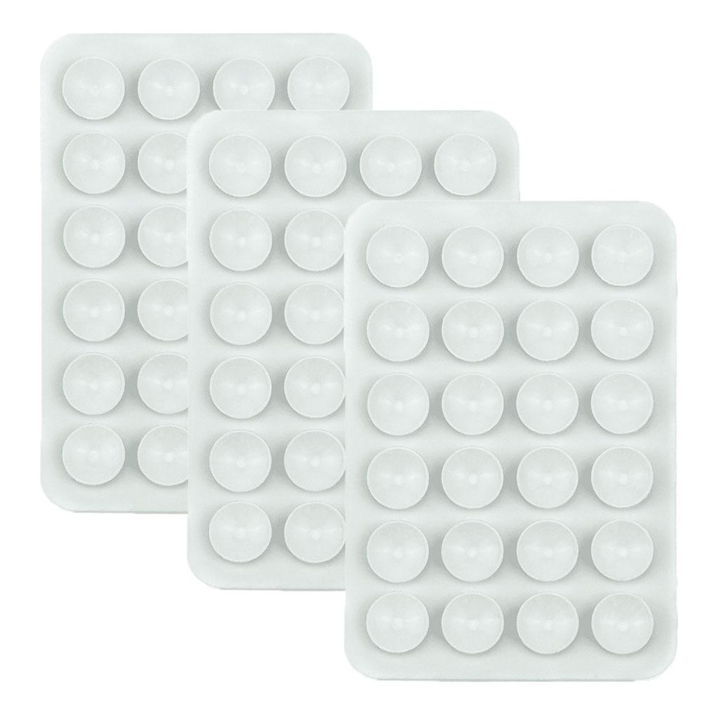 6/3/1 шт. Присоска Настенная подставка Коврик Многофункциональный Силиконовый Присоска Держатель для телефона Квадратный Противоскользящий Односторонний Кожаный Чехол Крепление