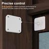 Automatic Door Closer with 1.2M Steel Wire Adjustable Punch Free Wall Mount Bedroom Bathroom Shower Curtain Sliding Screen Door Opener Closing Device