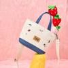 New Lee PU Tote Bag, Shopping Bag, Handbag Women's Beige & Blue LE250205M-539