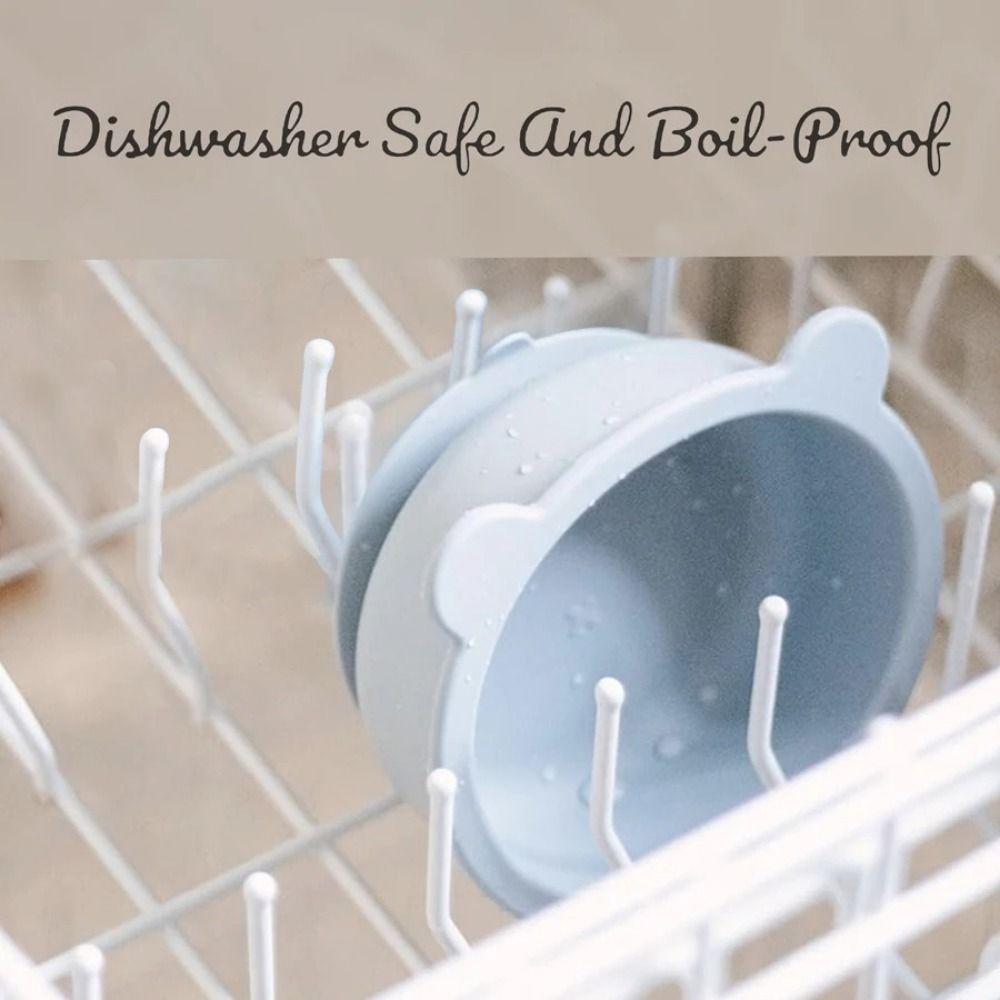 Waterproof Silicone Suction Bowls Flexible Feeding Bowl Set Feeding Tableware Learning To Eat