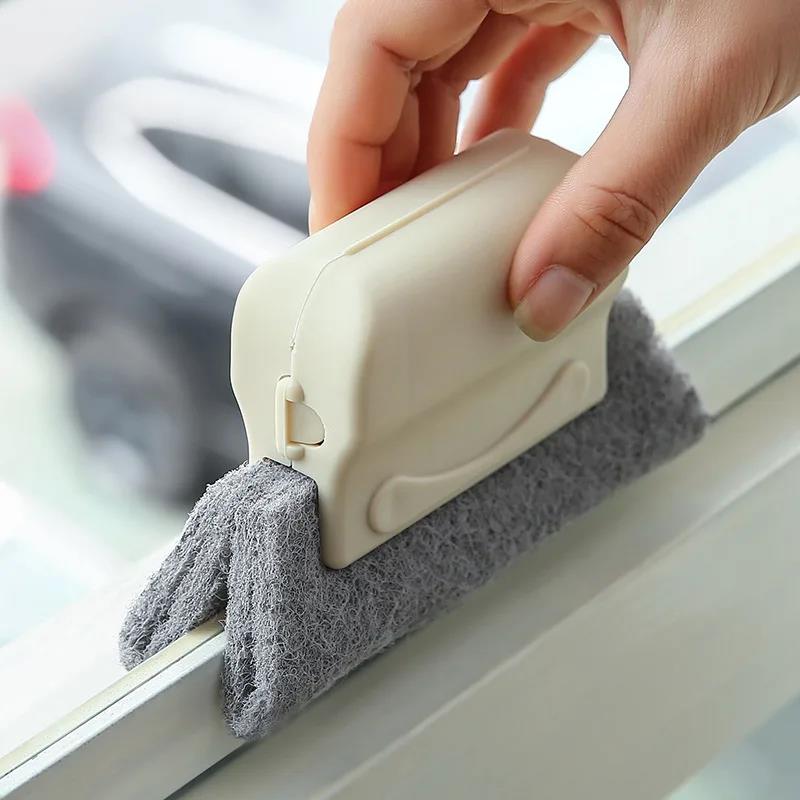 Multifunction Car Air Vent Cleaner Mini Double-end Micro Fiber Vent Duster Removable Cloth Cover Portable Cleanup Brush For Car