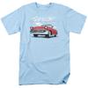 Мужская футболка Chevrolet Bel Air Clouds Светло-голубая Официально лицензированная