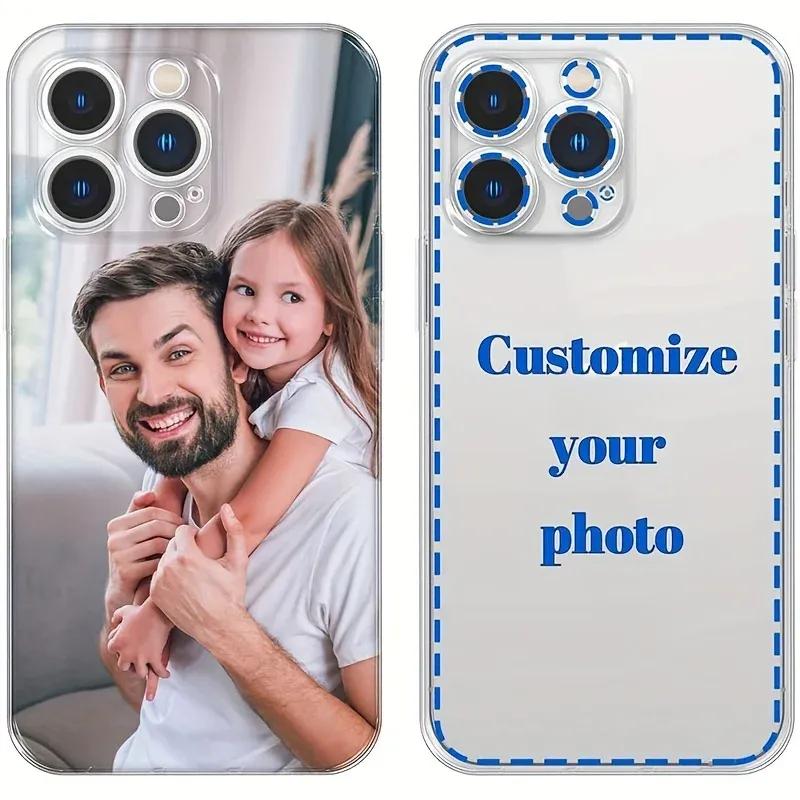 Индивидуальный чехол для iPhone 17 16 16e 15 14 13 12 11 Pro Max Mini SE 2020 2022 XS XR 6 7 8 Plus Air с фото, DIY, мягкая задняя крышка из ТПУ