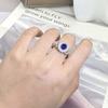 Luxury Charm Rings For Women 925 Stamp Jewelry Accessories Oval Sapphire Zircon Gemstones Ring Wedding Engagement Party