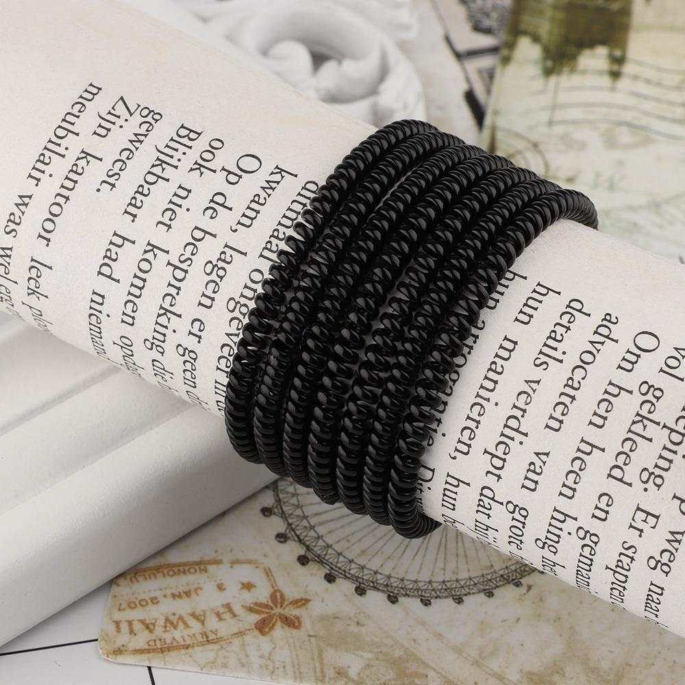 20pcs Accessory Super Thin Girls Ponytail Holder Rubber Telephone Wire Hair Ropes