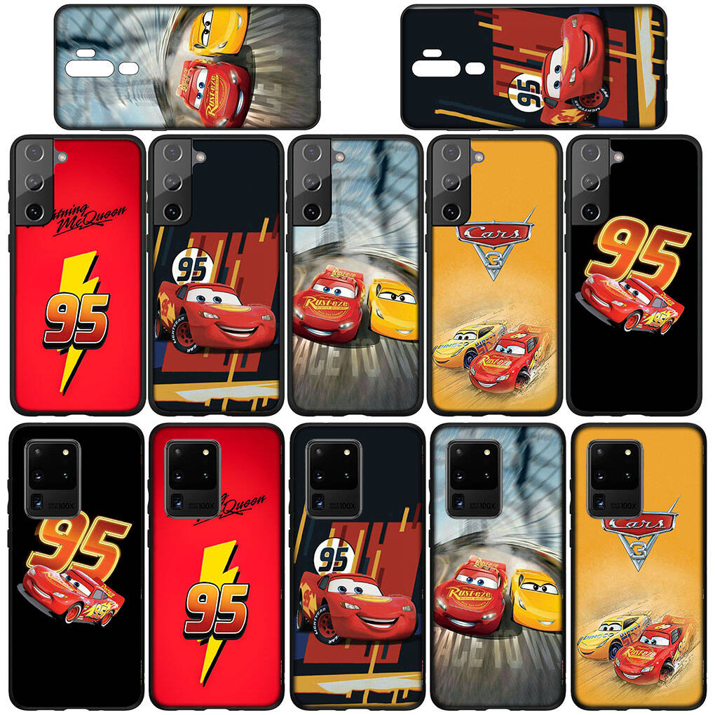 for Samsung Galaxy S25 S24 S23 S22 Ultra FE Plus A17 A37 A57 A56 A55 A06 A16 A15 A36 A26 A35 A05 A25 A54 A34 Phone Case Cars Lightning McQueen Lovely