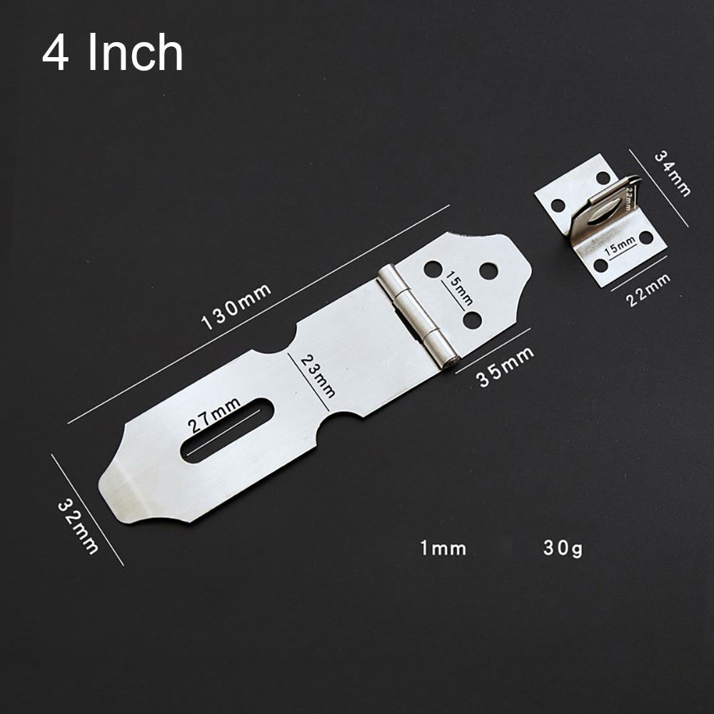 1Pcs Padlock Clasp Window Staple Hasp Staple Shed Latch Durable Door Lock