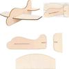 4PCS Blank Wood Aircraft Assemble Plane Toy Balsa Airplanes Assemble Airplane Toys Airplane Model Kids Airplane Toys