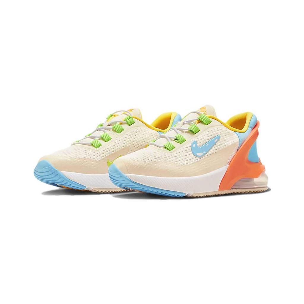 Nike Air Max 270 Амортизация, Износостойкие Низкие Детские Повседневные Кроссовки Бело-Сине-Оранжевые Детские FN9931-141