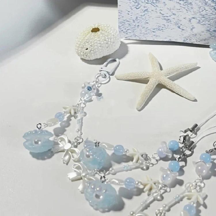 Модный брелок-подвеска Ракушка Бантик Бусина Милое украшение Подвеска Костяной шарм