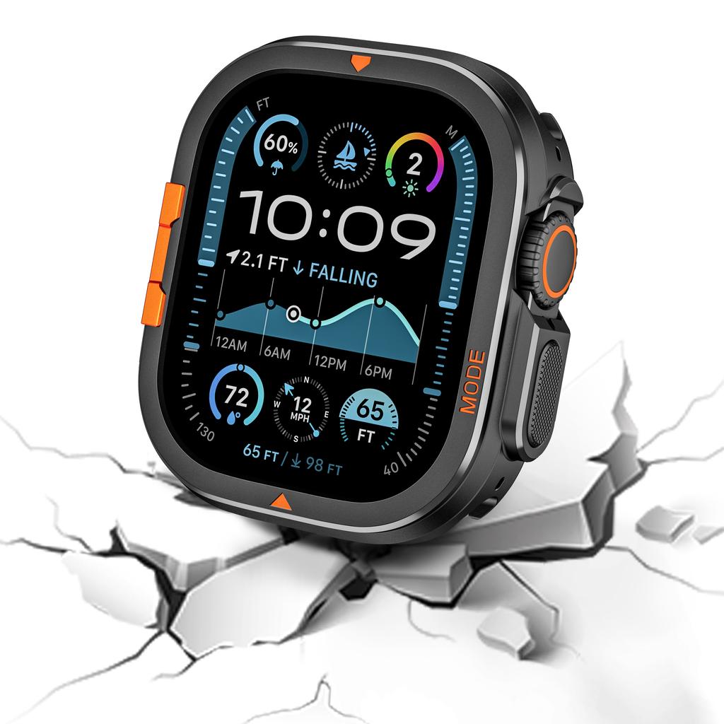 Metal Case for Apple Watch Series 10 46mm Protector Case Aluminum Cover Bumper Frame for IWatch Ultra 49mm