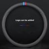Universal Sport Nappa Leather Non-Slip Breathable Car Steering Wheel Cover