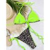 Leopard Print Halter Brazilian Bikini Women Swimwear Female Swimsuit Two-piece Bikini Set Bather Bathing Suit Swim