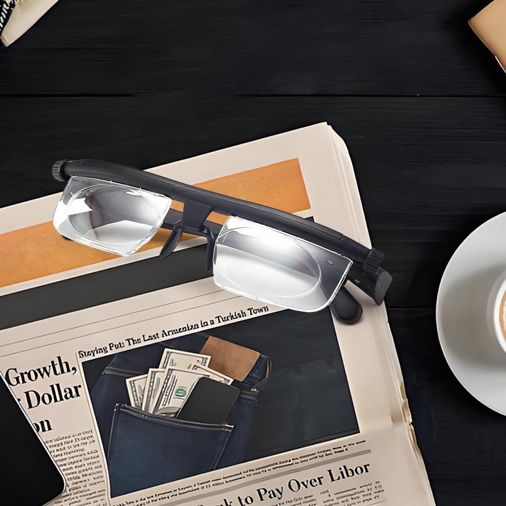 -6D To +3D Myopia Presbyopia Eyeglasses Variable Focus Distance Adjustable Strength Lens Eyewear Auto Adjusting Reading Glasses