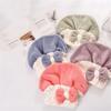 Cute Coral Velvet Hair Drying Towels Super Absorbent Hair Towel Cap Quick Dry Head Wrap Shower Cap For Wet Hair