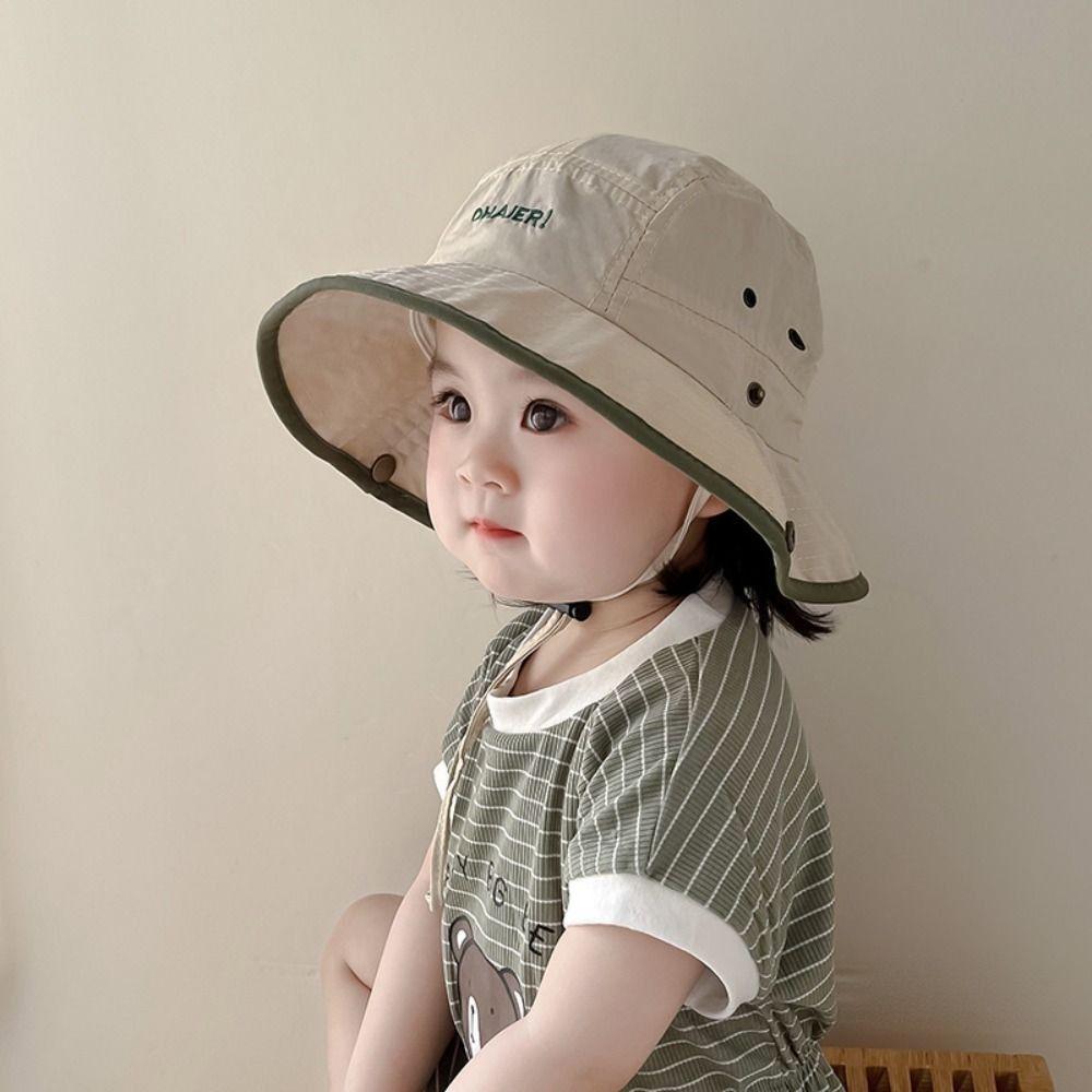 Summer Children Sunhat Quick-dry Fisherman Hat Ins Baby Bucket Hat  2-8 Years
