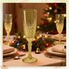 Золотые бокалы для шампанского, 24 шт. Многоразовые пластиковые бокалы для вина для свадьбы, Рождества, мероприятий с тостами