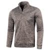 Spring Fall Male Hoodie Casual Zip Up Turtleneck Men's Jacket Black Grey White Basic Coat Winter Men Clothing