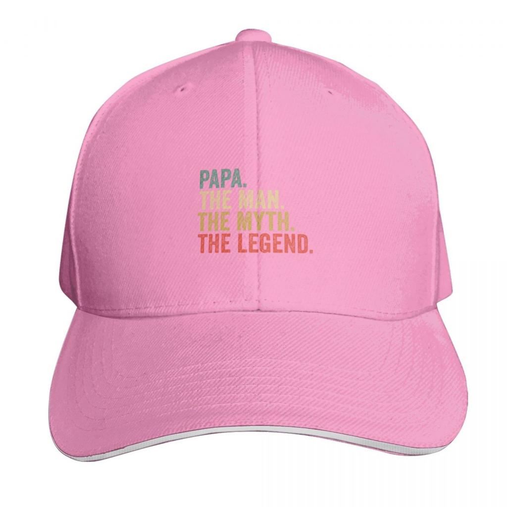 papa the Unisex the myth the legend retro fathers day Baseball Cap Beach hats on offer cute Sunscreen Unisex Womens