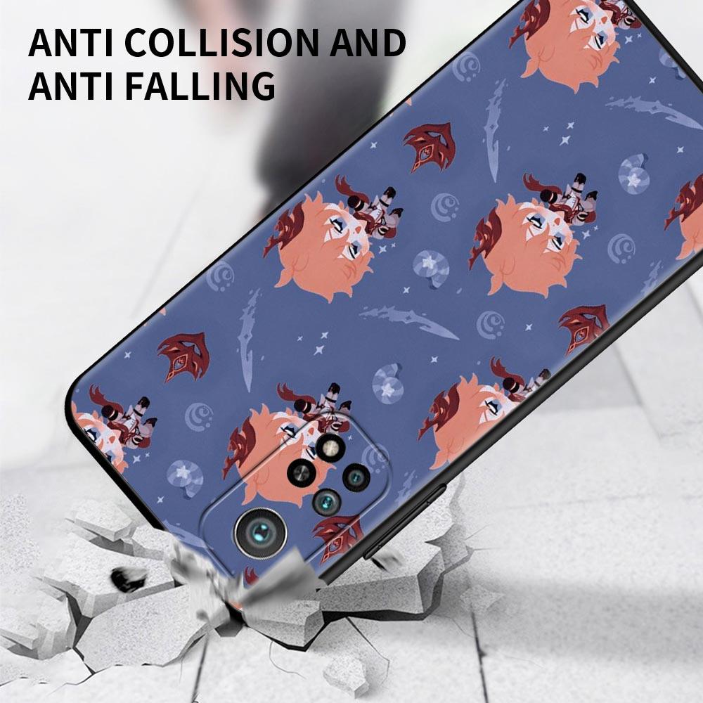 Чехол для Poco X3 NFC M3 Pro M3 F3 F1, чехол для Mi Note 10 Pro Lite, чехол для Xiaomi CC9 Pro A3 A2 Lite, мультяшный Genshin Impact Head