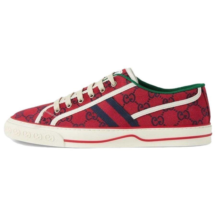 GUCCI Tennis 1977 Stylish Skateboarding Shoes Men's Red 661394 2UZ80 6496