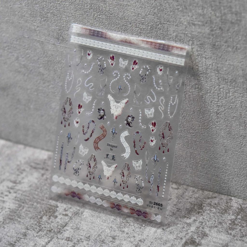 Тонкие прочные темные наклейки-бабочки для ногтей, изготовление креативных декоративных наклеек своими руками