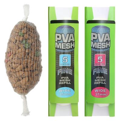 Рыболовные аксессуары, растворимая сетка из ПВА, сменный блок, кормушка для ловли карпа, рыболовные приманки, сменный крючок, пакеты для наживки, 25 мм, 37 мм, 44 мм, мешок из ПВА