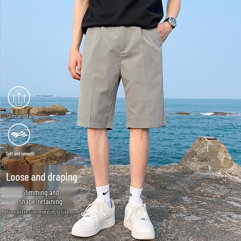 ROMON Мужские летние шорты в стиле business casual