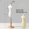 Mini Female Mannequin for 1/2 1/3 1/4 Doll Clothing Display Stand DIY Dollhouse Miniature Ornaments Supplies