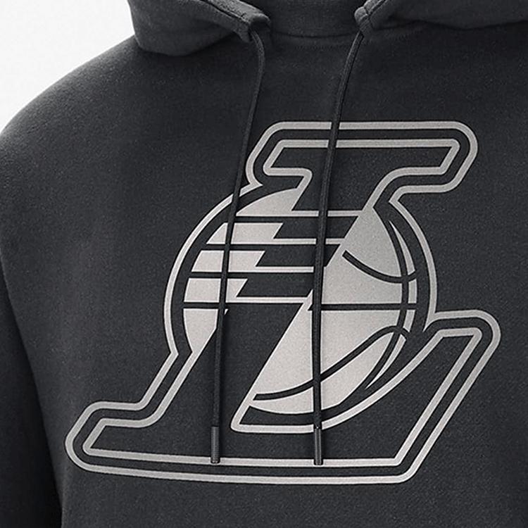Nike Мужская флисовая толстовка с логотипом NBA Los Angeles Lakers, черная CV4046-010