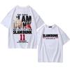 Japanese Anime T-shirt Men's SLAM DUNK Summer Fashion Cotton Short-sleeved Women's High-quality Loose Top