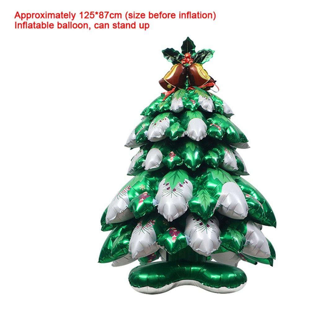 Aluminum Film Christmas Foil Balloon DIY Party Props Christmas Tree Balloon Kids Toy Inflatable Santa Claus Balloons Halloween