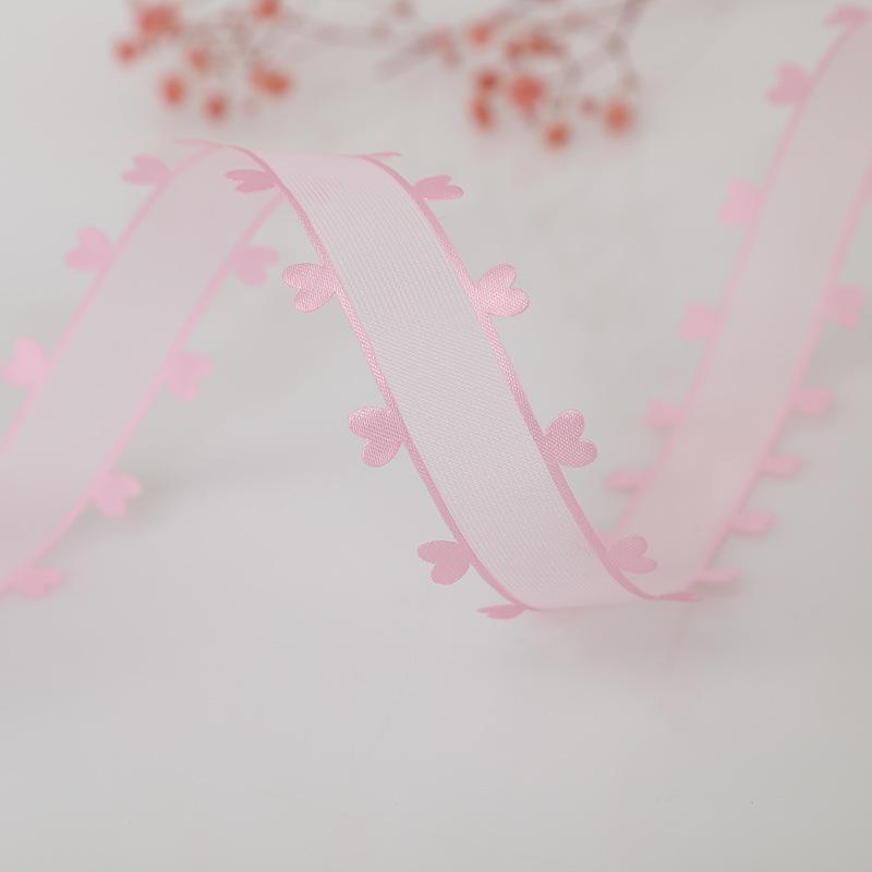 2,5 см Новая подарочная коробка с лентой ко Дню святого Валентина «Любовь», аксессуары ручной работы, лента 3,8 см, сложенный бант, бант из ленты, цветок ручной работы