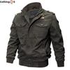 Мужская повседневная куртка с тиснением, многокарманная хлопковая куртка большого размера в стиле милитари