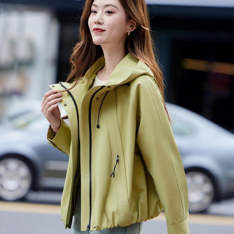 Короткое пальто женская повседневная куртка весна и осень новая популярная мода высококлассное тренч-пальто