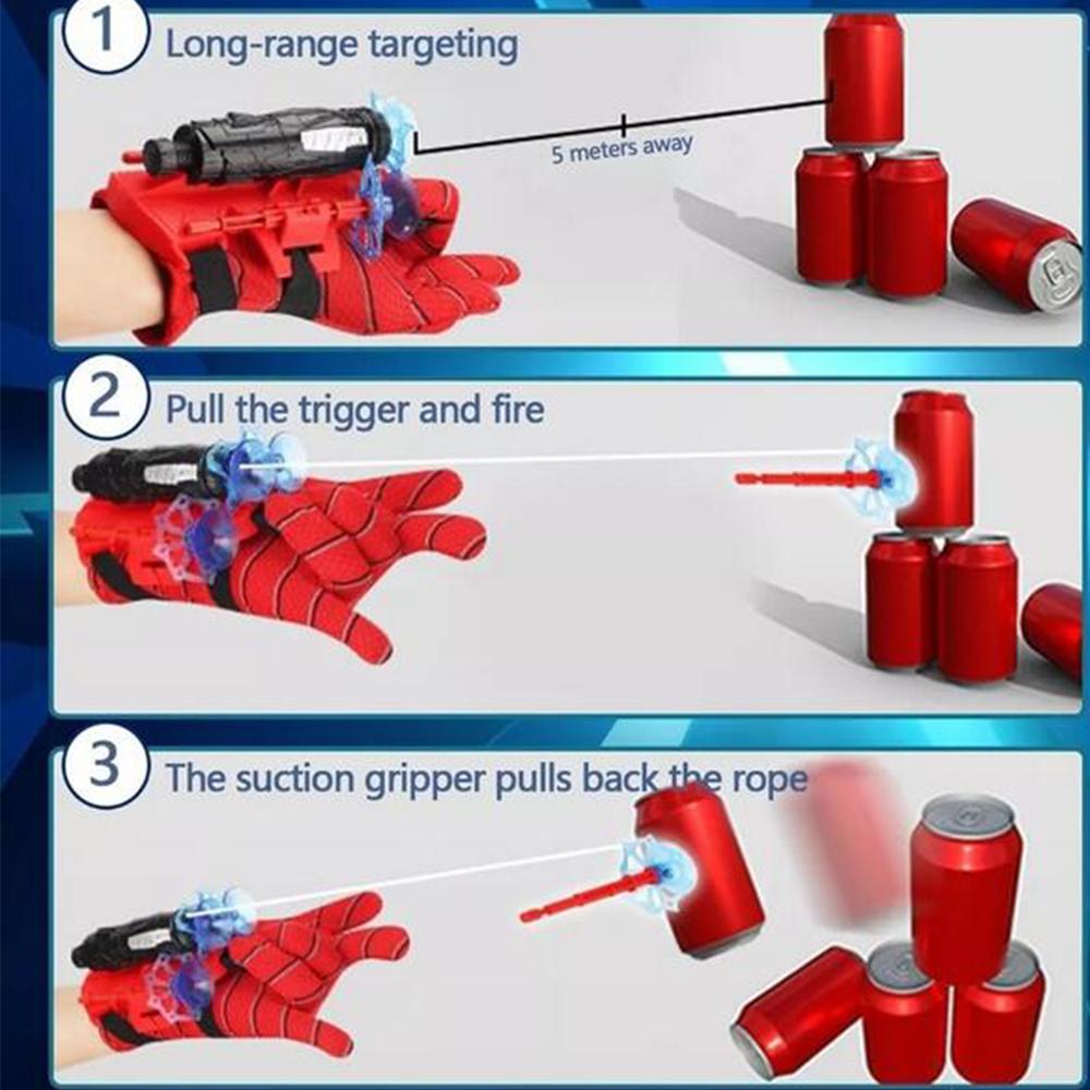 Spiderman Web Shooter Toy For Kids Cosplay Launcher