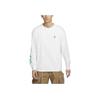 Nike Футболка ACG Series Printed Pattern с круглым вырезом, повседневная, свободного кроя, с длинным рукавом и заниженной линией плеч, мужские футболки Mountain-White FV3489-121