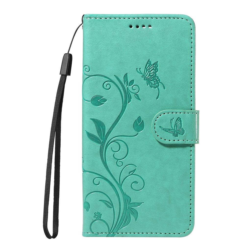 For Motorola Moto G86 5G/G86 Power 5G PU Leather Cases Flower Pattern Wallet Stand Phone Cover with Strap