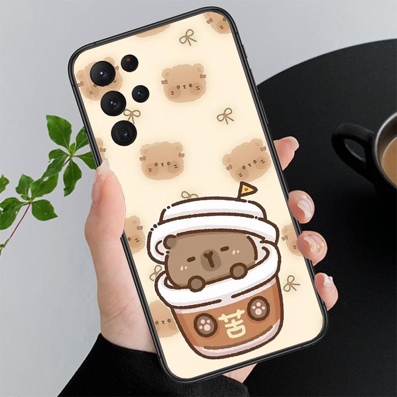 Phone Case For Samsung A17 A55 A16 A56 A35 A15 A53 A54 A33 A34 A25 A05S A52 A52S A07 A26 A06 Cute Fun capybara